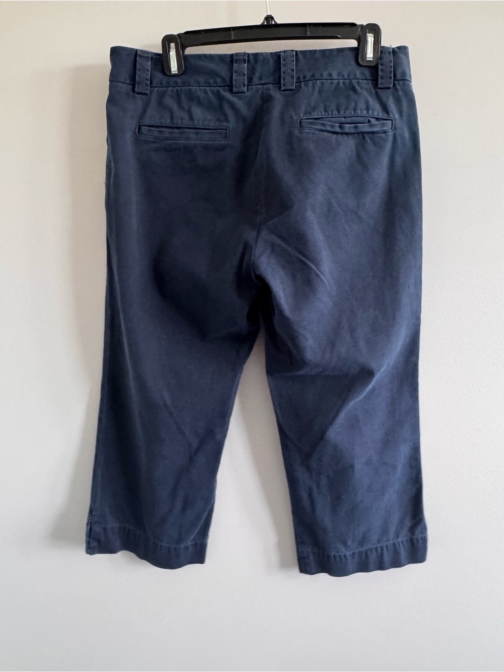 J.Crew Favorite Fit Navy Chino Capri Pants Womens‎ Size 8 Cotton - Picture 3 of 5